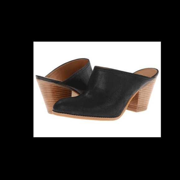 Nine West Shoes - Nine West Hannah Black Leather Mule